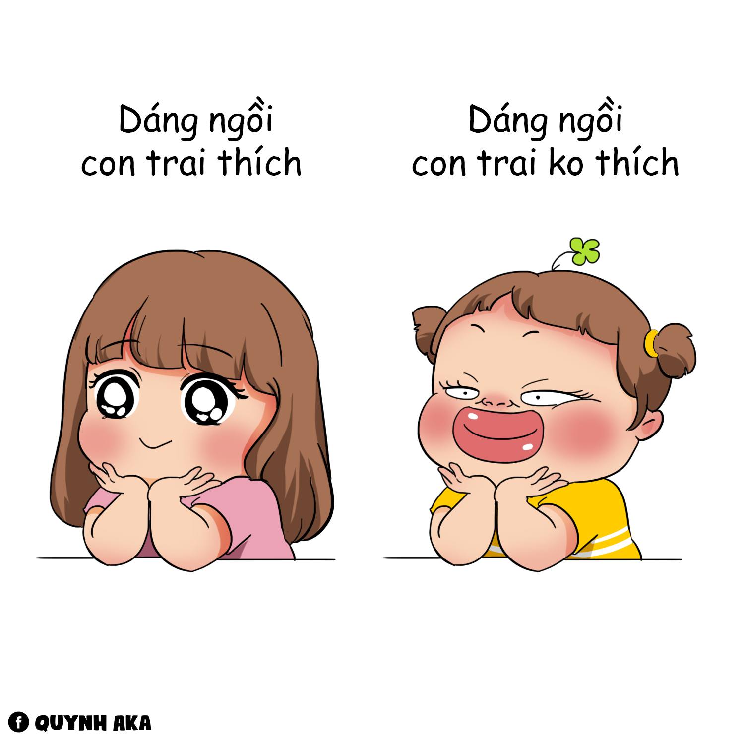 Dáng ngồi của chị em mà con trai chúng tôi thích!